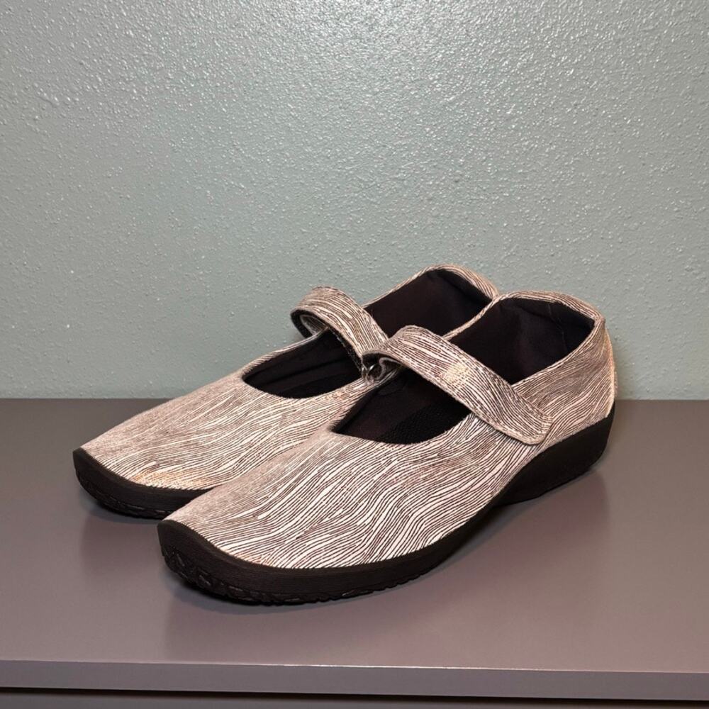 Arcopedico LTech Womens Size 40 US 9.5 Metallic Bronze Mary Jane Comfort Flats - Picture 4 of 8